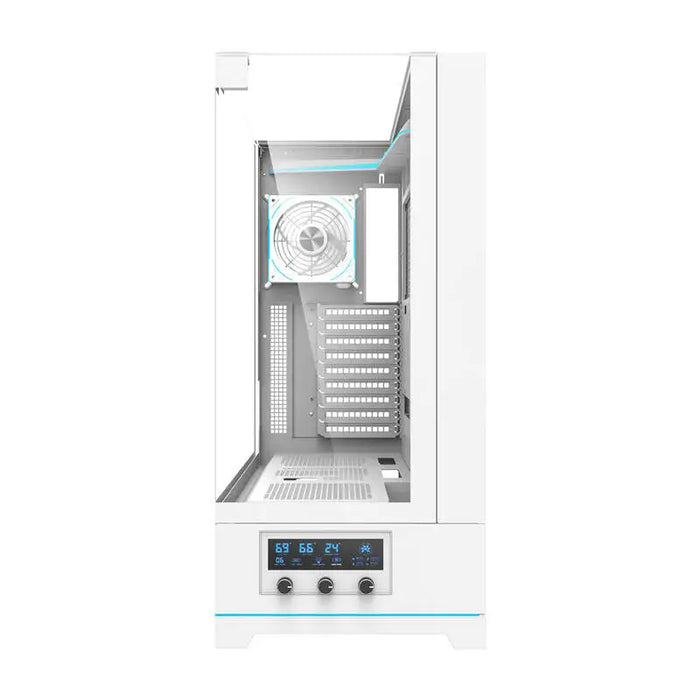 Darkflash DY450L PRO computer case (white) + 1 fan - With fan<<<PC Cases<<<Gaming<<<InnproXML