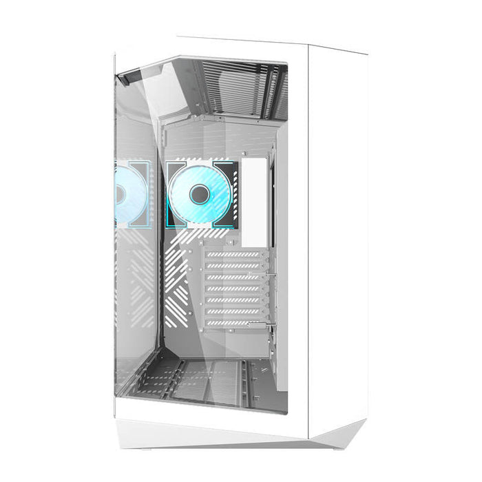 Darkflash DY470 computer case (white) + 4 fans - With fan<<<PC Cases<<<Gaming<<<InnproXML