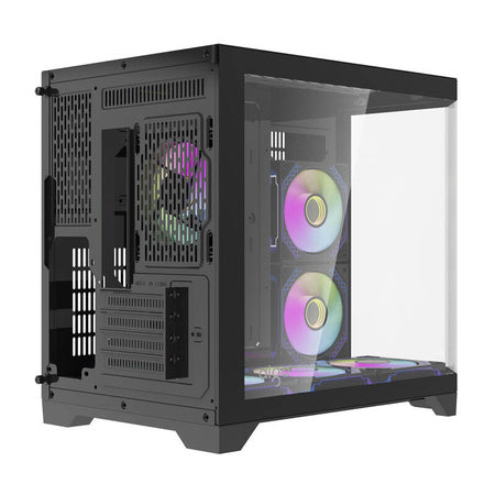 Darflash FT418 computer case + 6 aRGB fans (black)