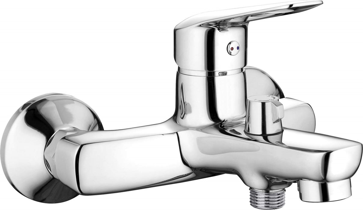 Wall-mounted bathtub mixer