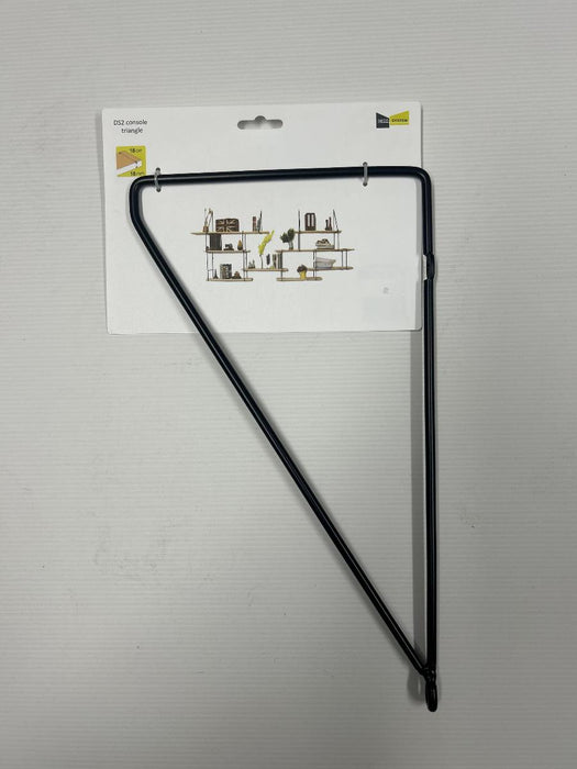 CONSOLE TRIANGLE 34.5X19.5X0.6CM BLACK