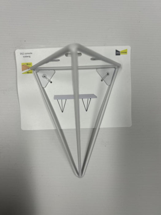 CONSOLE TRIANGLE 2 18X14.5X14CM WHITE