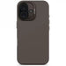 Decoded AntiMicrobial Silicone Backcover with MagSafe for iPhone 16 - Dark Brown - Cell phone cases