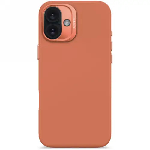 Decoded AntiMicrobial Silicone Backcover with MagSafe for iPhone 16 Plus - Orange - Cell phone cases