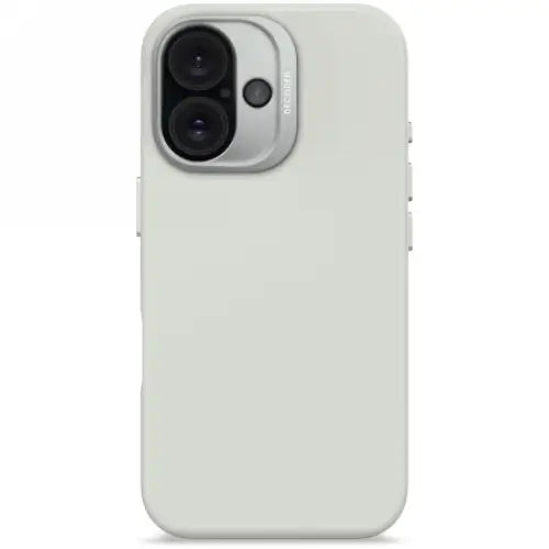Decoded AntiMicrobial Silicone Backcover with MagSafe for iPhone 16 - Gray - Cell phone cases and covers<<<HurtelXML