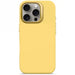 Decoded AntiMicrobial Silicone Backcover with MagSafe for iPhone 16 Pro - Yellow - Cell phone cases