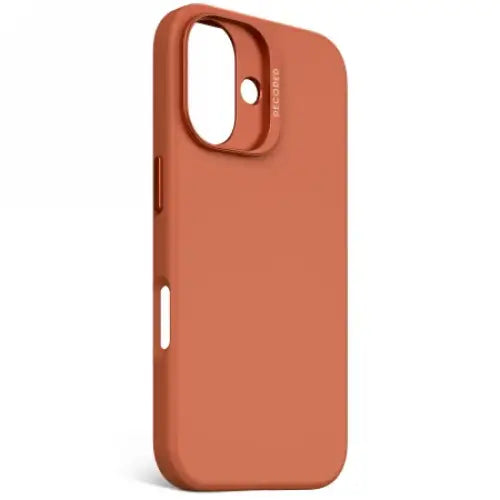 Decoded AntiMicrobial Silicone Backcover with MagSafe for iPhone 16 - Orange - Cell phone cases and covers<<<HurtelXML
