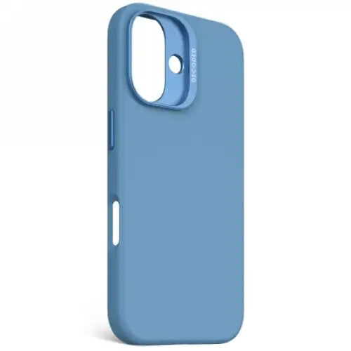 Decoded AntiMicrobial Silicone Backcover with MagSafe for iPhone 16 - Blue - Cell phone cases and covers<<<HurtelXML