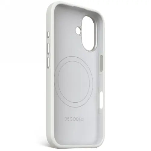 Decoded AntiMicrobial Silicone Backcover with MagSafe for iPhone 16 - Gray - Cell phone cases and covers<<<HurtelXML