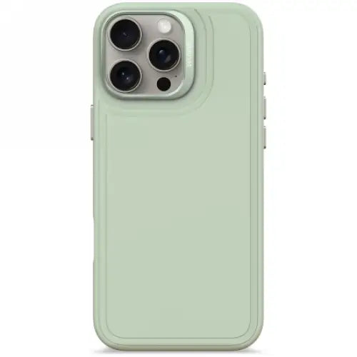 Decoded AntiMicrobial Silicone Stacks Backcover Case with MagSafe for iPhone 16 Pro Max - Green - Cell phone cases