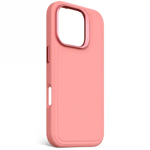 Decoded AntiMicrobial Silicone Stacks Backcover with MagSafe for iPhone 16 Pro - Pink - Cell phone cases