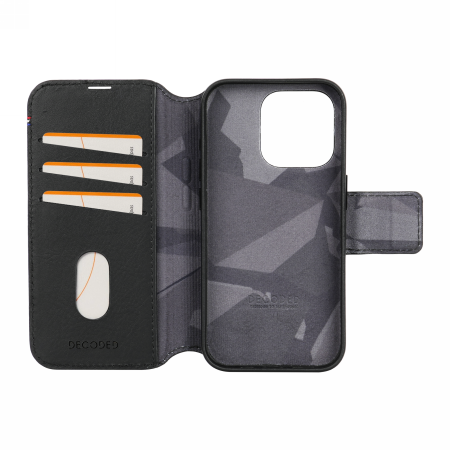 Decoded Detachable Wallet Case Leather with MagSafe for iPhone 15 Plus - Black - Cell phone cases and covers<<<HurtelXML