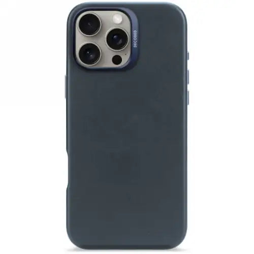 Decoded Leather Backcover MagSafe case for iPhone 16 Pro Max - navy blue - Cell phone cases and covers<<<HurtelXML