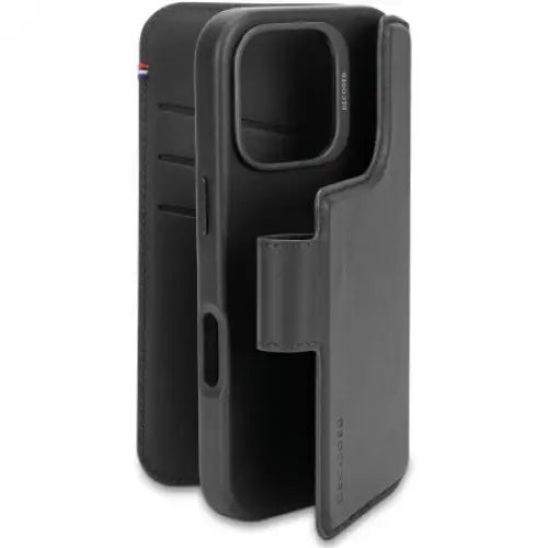 Decoded Leather Detachable Wallet MagSafe Case with Wallet for iPhone 16 Pro - Black - Cell phone cases