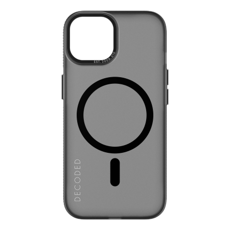 Decoded Transparent Grip Case with MagSafe for iPhone 15 Plus - gray and black - Cell phone cases and covers<<<HurtelXML