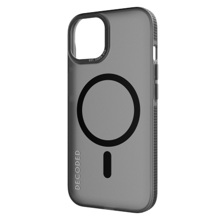 Decoded Transparent Grip Case with MagSafe for iPhone 15 Plus - gray and black - Cell phone cases and covers<<<HurtelXML