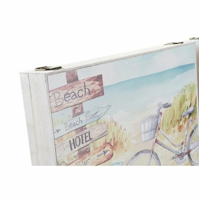 Decorative box DKD Home Decor Multicolour MDF Wood Beach Mediterranean Counter (2 Units) - Декорация и Осветление<<<Дом
