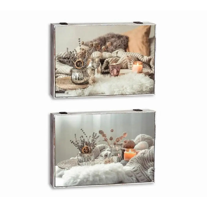 Decorative box DKD Home Decor Multicolour MDF Wood Spa Counter (2 Units) - Декорация и Осветление<<<Дом