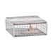Decorative box DKD Home Decor White Brown Wood Metal Spirals Mediterranean - Декорация и Осветление<<<Дом
