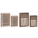 Decorative box Home ESPRIT Beige Maroon MDF Wood (2 Units) - Декорация и Осветление<<<Дом Градина<<<BigBuy&&&Други