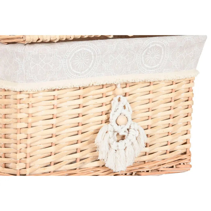 Decorative box Home ESPRIT Natural wicker Boho (2 Pieces) - Декорация и Осветление<<<Дом Градина<<<BigBuy&&&Други