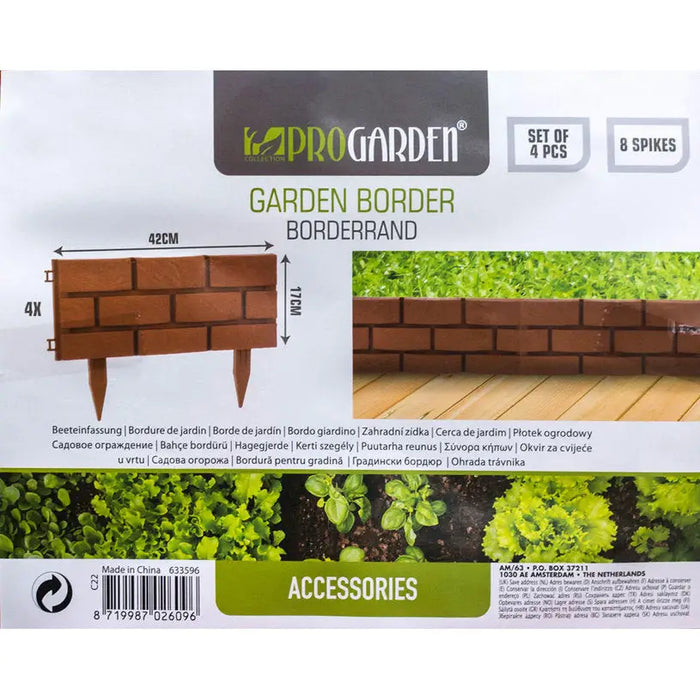DECORATIVE FENCE 12X42CM PROGARDEN C22951850 - Деко огради и пана<<<Мрежи и огради<<<Градина<<<Praktiker