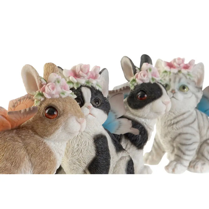 Decorative Figure DKD Home Decor 11 x 13 x 15 cm animals (4 Units) - Декорация и Осветление<<<Дом