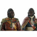 Decorative Figure DKD Home Decor 14 x 12,5 x 31,5 cm Brown Multicolour Colonial Gorilla (2 Units) - Декорация и