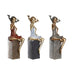 Decorative Figure DKD Home Decor 16 x 12 x 37 cm Lady Red Grey Blue (3 Units) - Декорация и Осветление<<<Дом