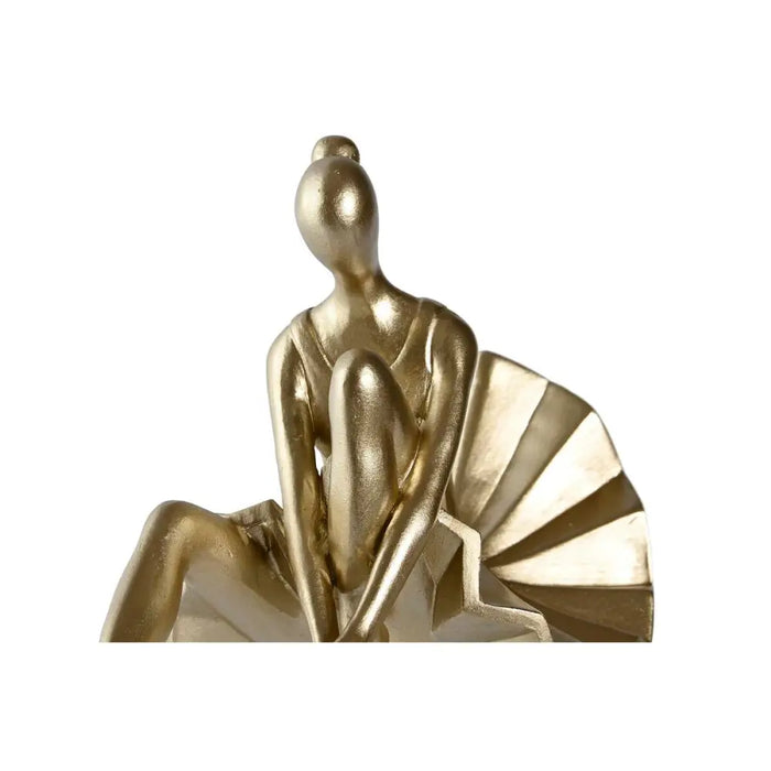 Decorative Figure DKD Home Decor 17 x 23 x 14,5 cm Golden Ballet Dancer (2 Units) - Декорация и Осветление<<<Дом