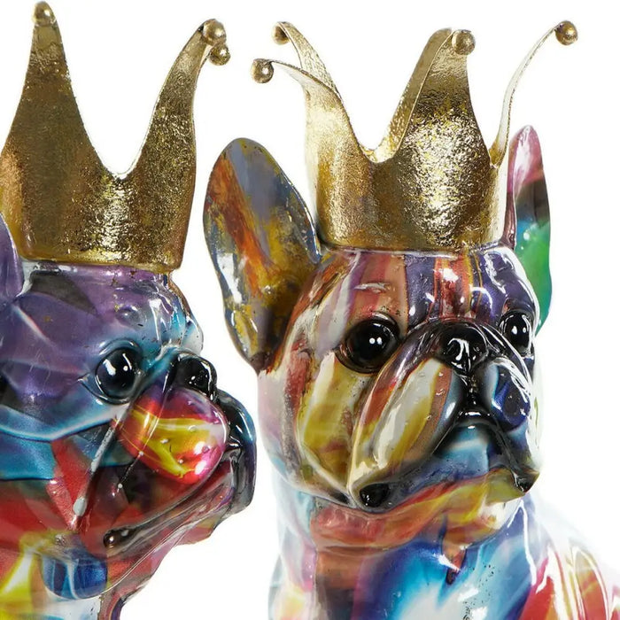 Decorative Figure DKD Home Decor 18,5 x 11,5 x 23,5 cm Multicolour Dog (2 Units) - Декорация и Осветление<<<Дом