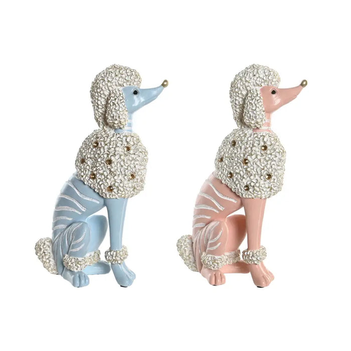 Decorative Figure DKD Home Decor 18 x 10 x 30,5 cm Scandi Blue Pink (2 Units) - Декорация и Осветление<<<Дом