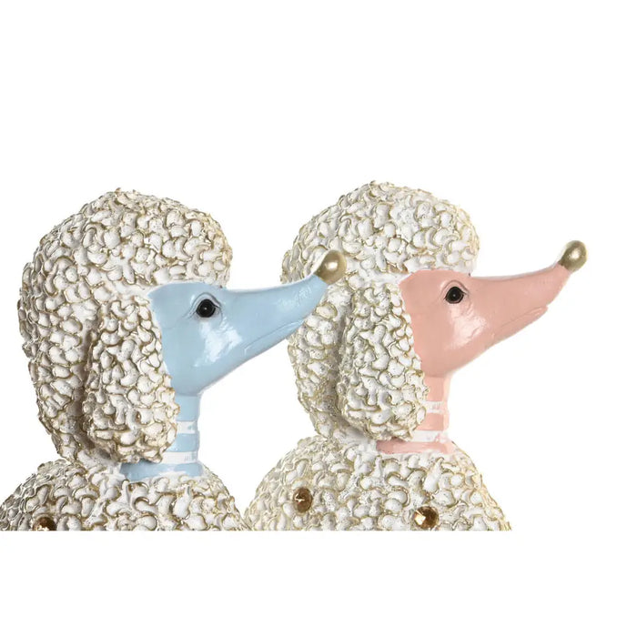 Decorative Figure DKD Home Decor 18 x 10 x 30,5 cm Scandi Blue Pink (2 Units) - Декорация и Осветление<<<Дом