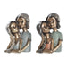 Decorative Figure DKD Home Decor 19 x 15 x 28 cm Red Golden Turquoise Kids (2 Units) - Декорация и Осветление<<<Дом