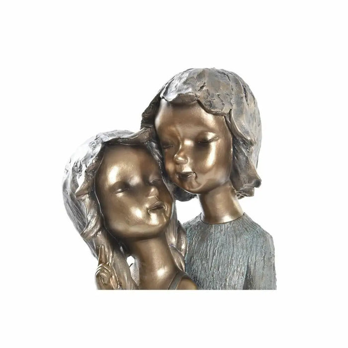 Decorative Figure DKD Home Decor 19 x 15 x 28 cm Red Golden Turquoise Kids (2 Units) - Декорация и Осветление<<<Дом