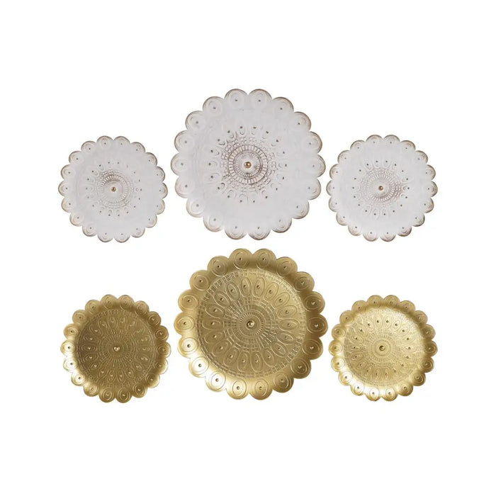 Decorative Figure DKD Home Decor (2 Units) Modern (35 x 2 x 35 cm) - Декорация и Осветление<<<Дом