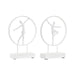 Decorative Figure DKD Home Decor 23 x 9 x 33 cm White Ballet Dancer (2 Units) - Декорация и Осветление<<<Дом