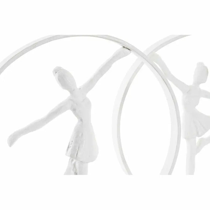 Decorative Figure DKD Home Decor 23 x 9 x 33 cm White Ballet Dancer (2 Units) - Декорация и Осветление<<<Дом