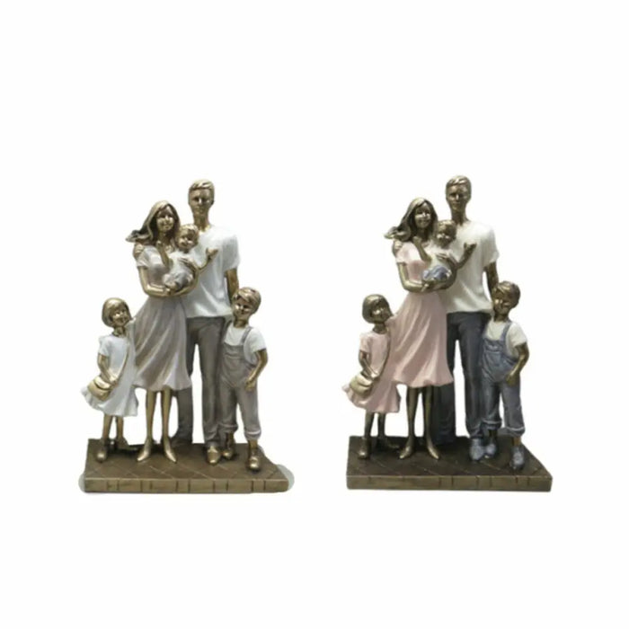 Decorative Figure DKD Home Decor 24 x 11,5 x 34 cm Multicolour Family (2 Units) - Декорация и Осветление<<<Дом