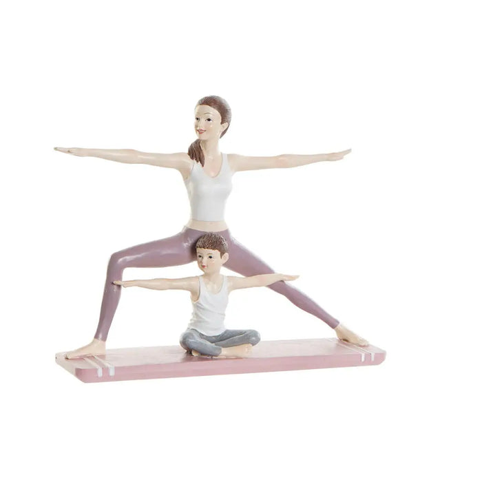 Decorative Figure DKD Home Decor 24 x 6,5 x 19,5 cm Scandi Pink Yoga - Декорация и Осветление<<<Дом