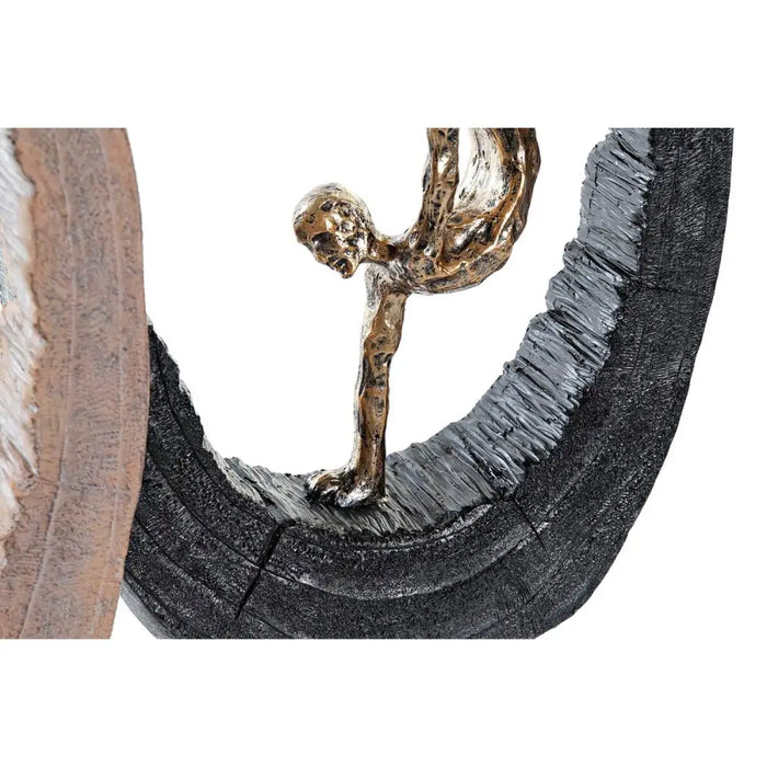 Decorative Figure DKD Home Decor 24 x 8 x 36 cm Black Golden (2 Units) - Декорация и Осветление<<<Дом
