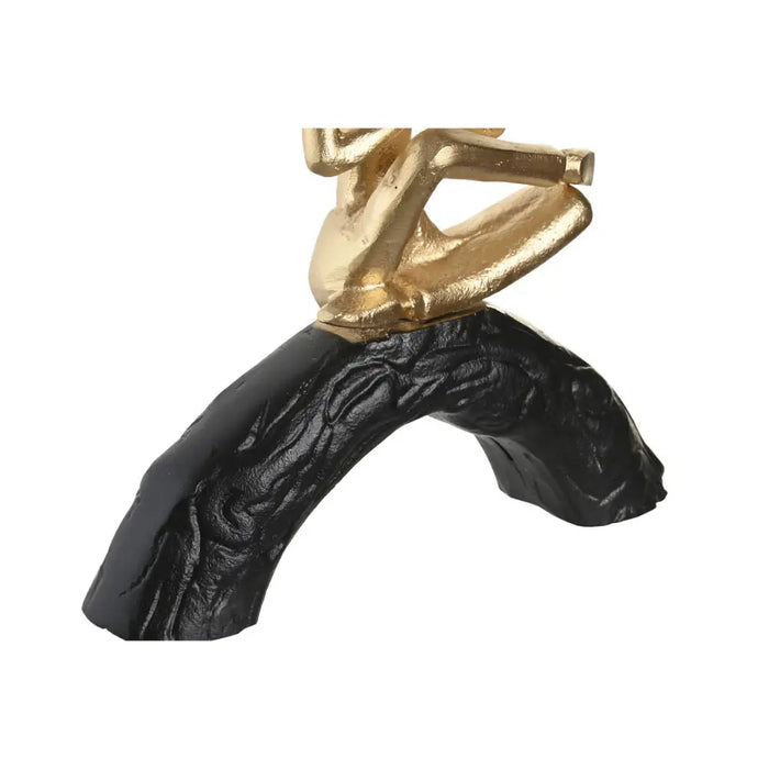 Decorative Figure DKD Home Decor 28 x 7 x 35 cm 28 x 8 x 36 cm Black Golden Yoga (3 Units) - Декорация и
