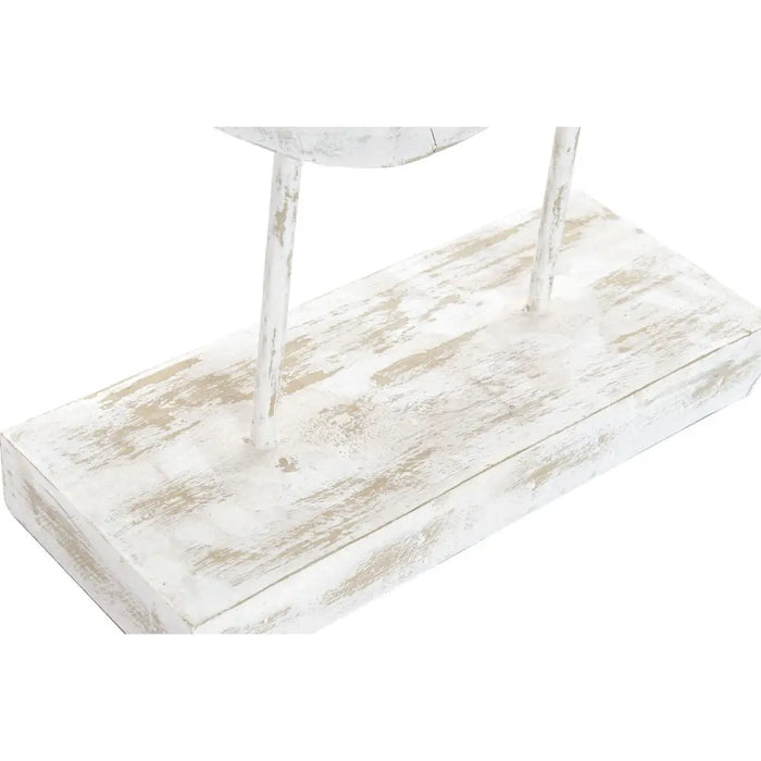Decorative Figure DKD Home Decor 32,5 x 10 x 47 cm Silver White Ballet Dancer Modern Stripped (2 Units) - Декорация и