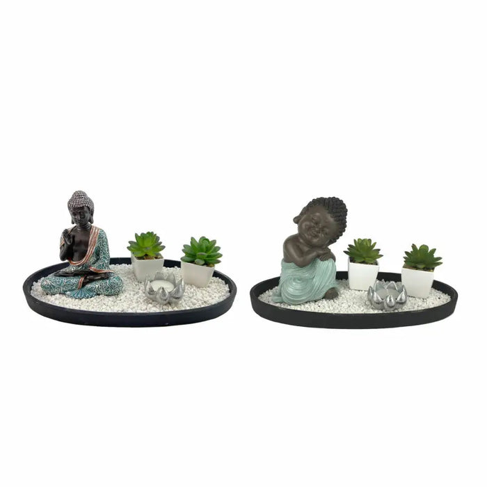 Decorative Figure DKD Home Decor 32 x 16,5 x 15,5 cm Oriental Garden (2 Units) - Декорация и Осветление<<<Дом