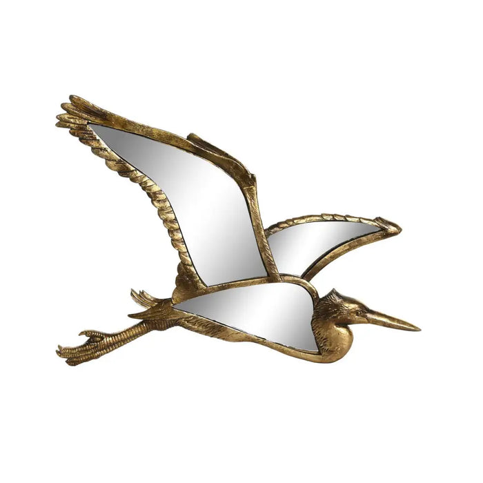 Decorative Figure DKD Home Decor 35,5 x 26 x 2 cm Golden Bird - Декорация и Осветление<<<Дом Градина<<<BigBuy&&&Други