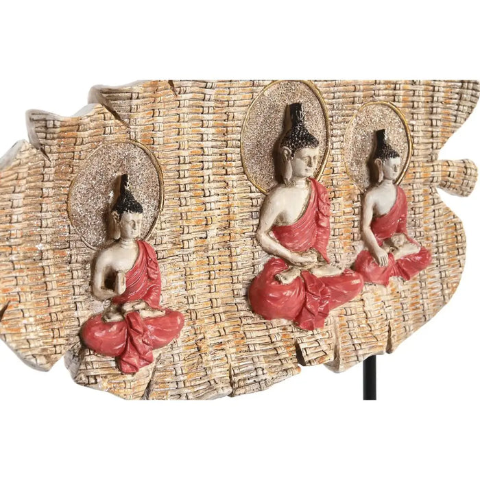 Decorative Figure DKD Home Decor 38 x 6 x 29,5 cm Red Buddha Green Oriental (2 Units) - Декорация и Осветление<<<Дом