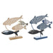 Decorative Figure DKD Home Decor 53 x 9 x 45 cm Natural Blue Golden Spirals Mediterranean (2 Units) - Декорация и