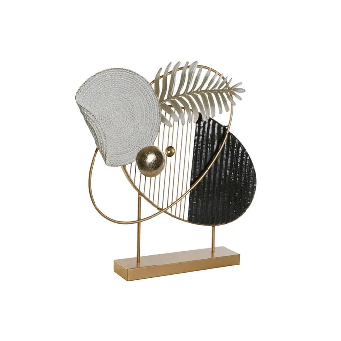 Decorative Figure DKD Home Decor 56 x 9 x 55 cm Abstract Black Golden White Modern - Декорация и Осветление<<<Дом