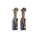 Decorative Figure DKD Home Decor 9 x 10 x 35 cm Lady Red Golden Turquoise (2 Units) - Декорация и Осветление<<<Дом