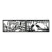 Decorative Figure DKD Home Decor 96 x 1 x 50 cm Black Birds (2 Units) - Декорация и Осветление<<<Дом
